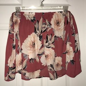 Off the shoulder crop top